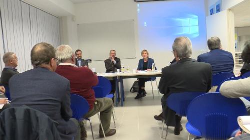 Sergio Bolzonello (Vicepresidente Regione FVG e assessore Attività produttive, Turismo e Cooperazione) alla presentazione delle attività dell'Agenzia Investimenti FVG - Pordenone 11/12/2017